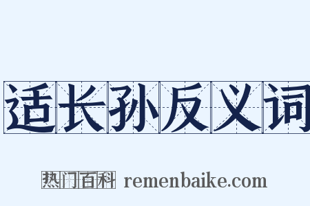 适长孙反义词是什么意思的图片